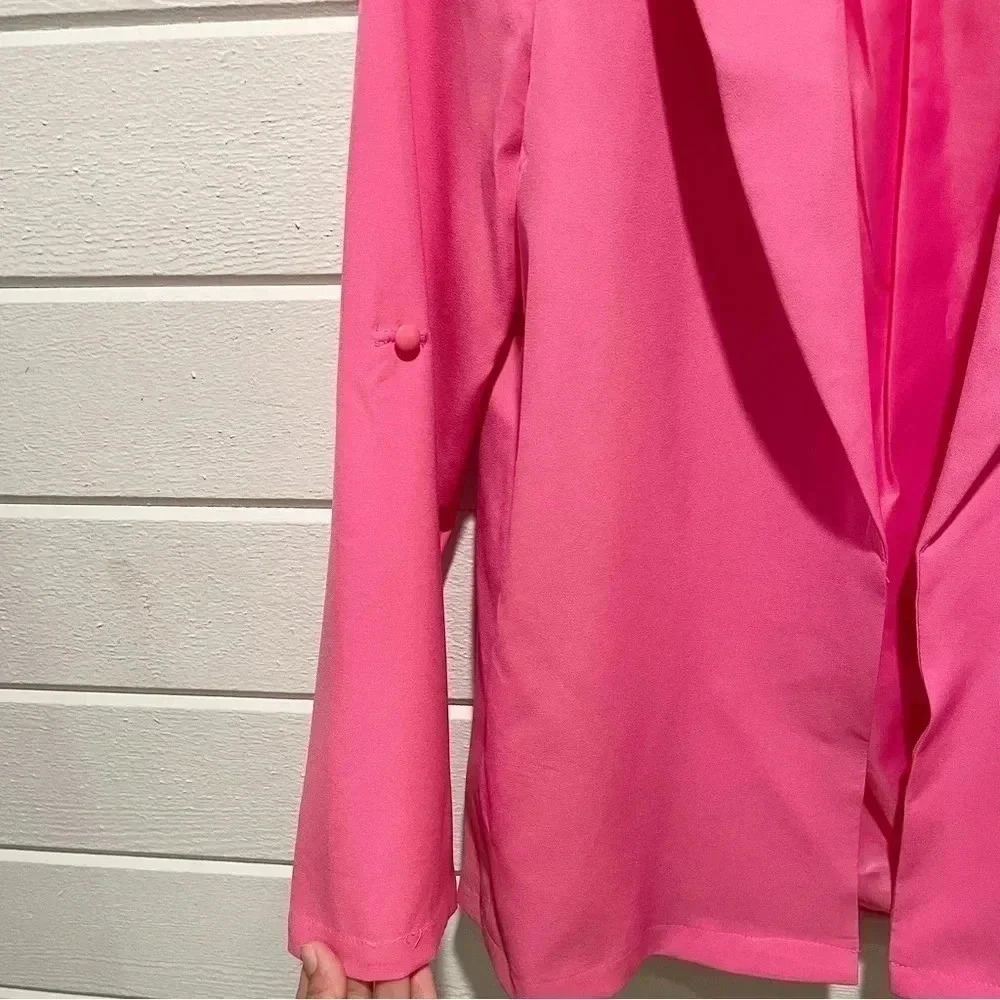 NWOT Bright Pink Blazer Size Small - Picture 3 of 8